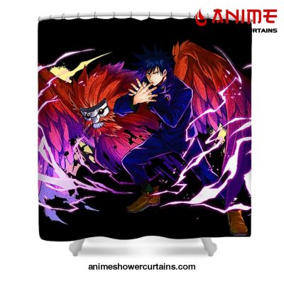 Jujutsu Kaisen - Megumi Fushiguro Shower Curtain W59 X H71 / Black