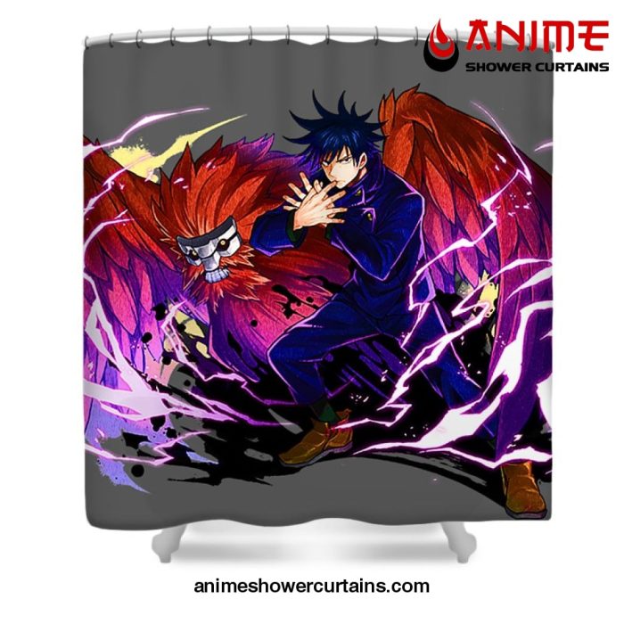 Jujutsu Kaisen - Megumi Fushiguro Shower Curtain W59 X H71 / Gray