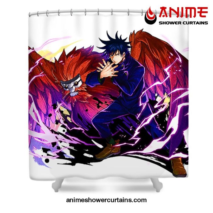 Jujutsu Kaisen - Megumi Fushiguro Shower Curtain W59 X H71 / White