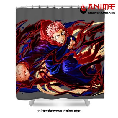 Jujutsu Kaisen - Yuji Itadori Shower Curtain W59 X H71 / Gray