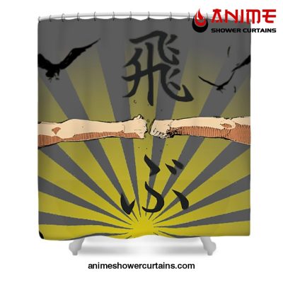 Kageyama And Hinata Shower Curtain W59 X H71 / Gray