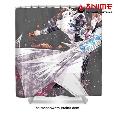 Kaiba Coolest Villain Shower Curtain W59 X H71 / Gray