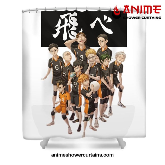 Karasuno Shower Curtain W59 X H71 / White