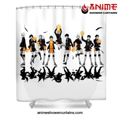 Karasuno Team Shower Curtain W59 X H71 / White