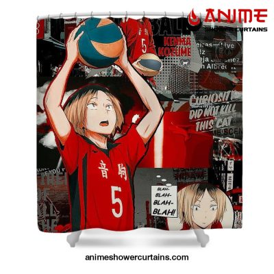 Kenma Kozume Volley Style Shower Curtain