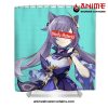 Keqing Genshin Impact Waifu Material Shower Curtain