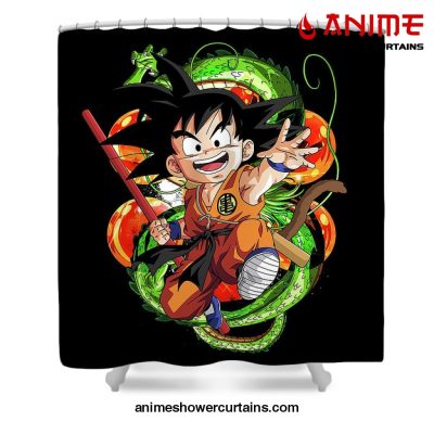 Kid Goku Shower Curtain