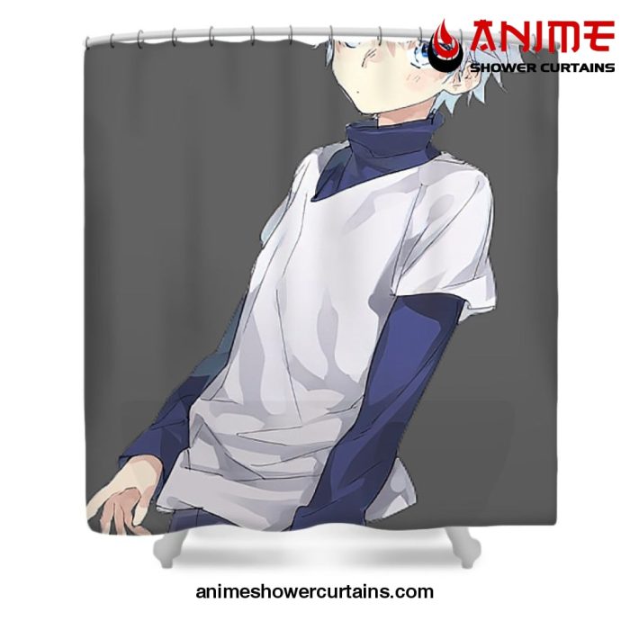 Killua Zoldyck Shower Curtain W59 X H71 / Gray