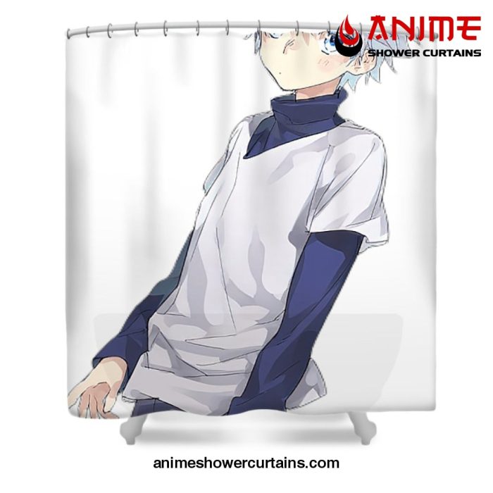 Killua Zoldyck Shower Curtain W59 X H71 / White