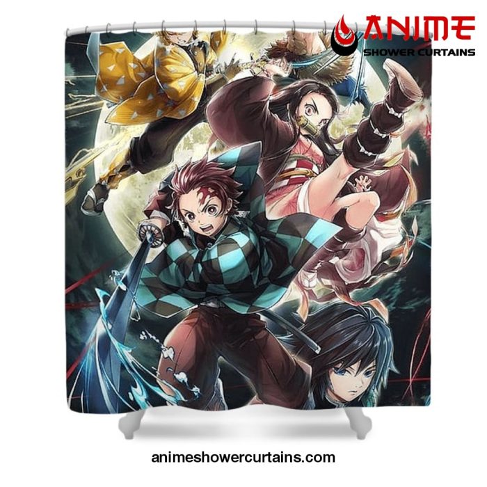 Kimetsu No Yaiba Movie Shower Curtain