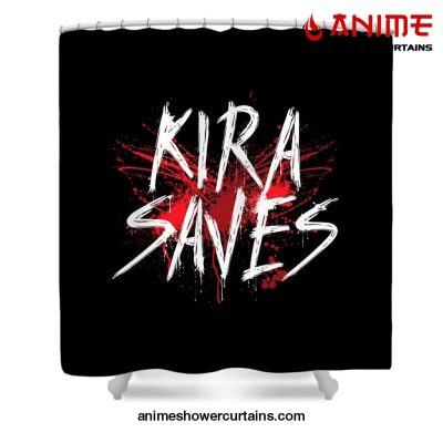 Kira Saves Shower Curtain W59 X H71 / Black