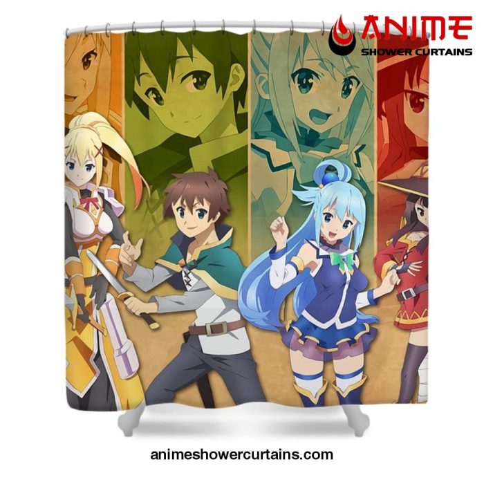 Konosuba Characters Shower Curtain