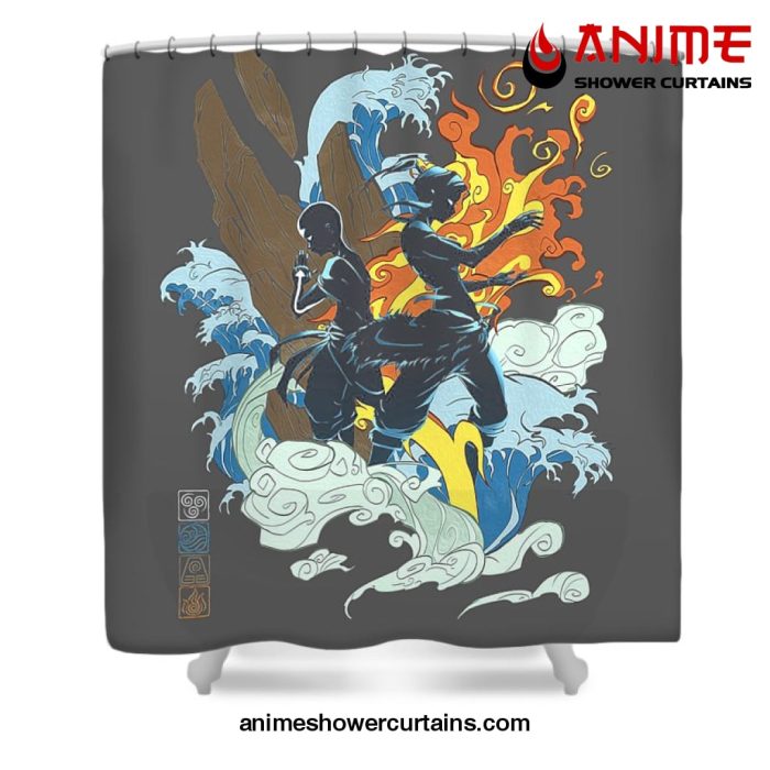 Legend Of Korra Shower Curtain W59 X H71 / Gray