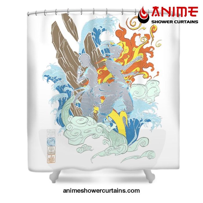 Legend Of Korra Shower Curtain W59 X H71 / White