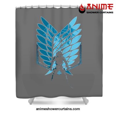 Levi Ackerman Shower Curtain W59 X H71 / Gray