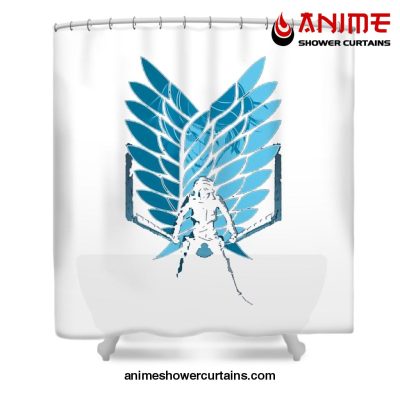 Levi Ackerman Shower Curtain W59 X H71 / White