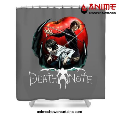 Light Yagami And L Shower Curtain W59 X H71 / Gray