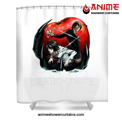Light Yagami And L Shower Curtain W59 X H71 / White