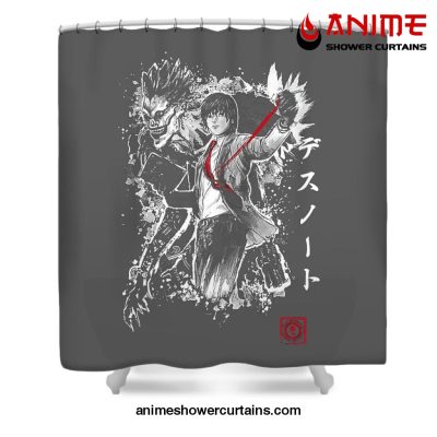 Light Yagami Ryuk Shower Curtain W59 X H71 / Gray