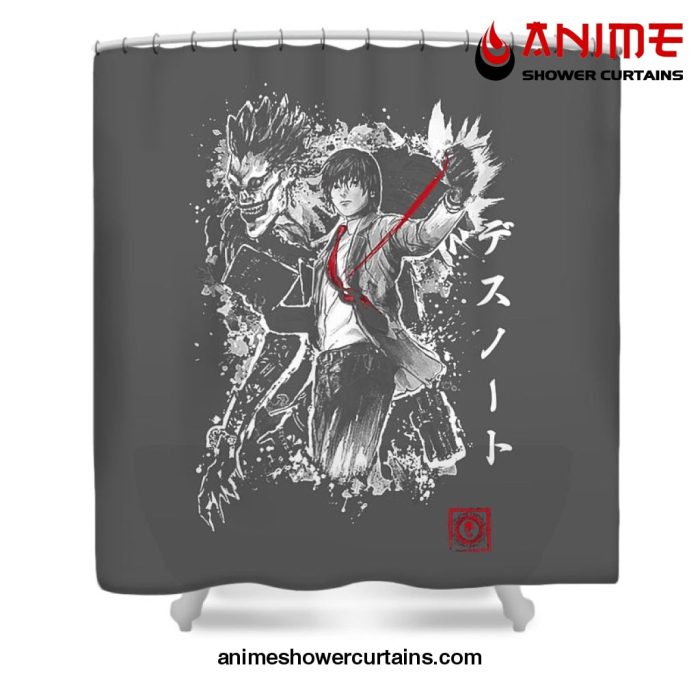 Light Yagami Ryuk Shower Curtain W59 X H71 / Gray