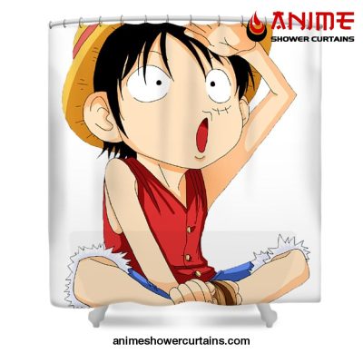 Luffy Boy Shower Curtain W59 X H71 / White