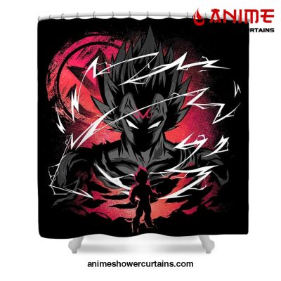 Majin Vegeta Shower Curtain W59 X H71 / Black