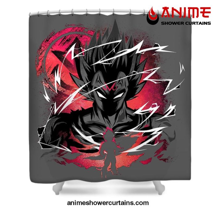 Majin Vegeta Shower Curtain W59 X H71 / Gray