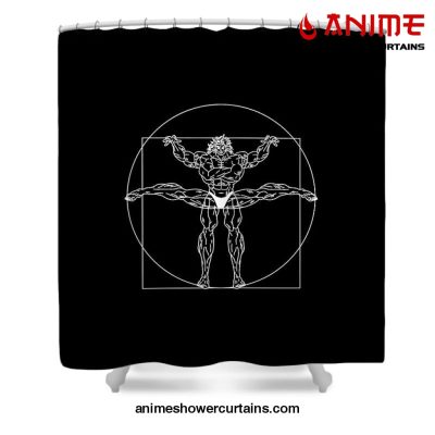 Manga Baki Shower Curtain W59 X H71 / Black