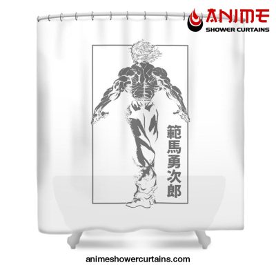 Manga Yujiro Shower Curtain W59 X H71 / White