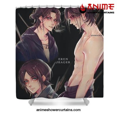 Many Faces Of Eren Yeager Shower Curtain