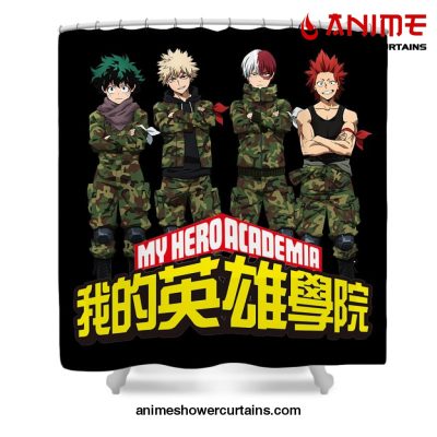 Mha Boku No Hero Shower Curtain W59 X H71 / Black