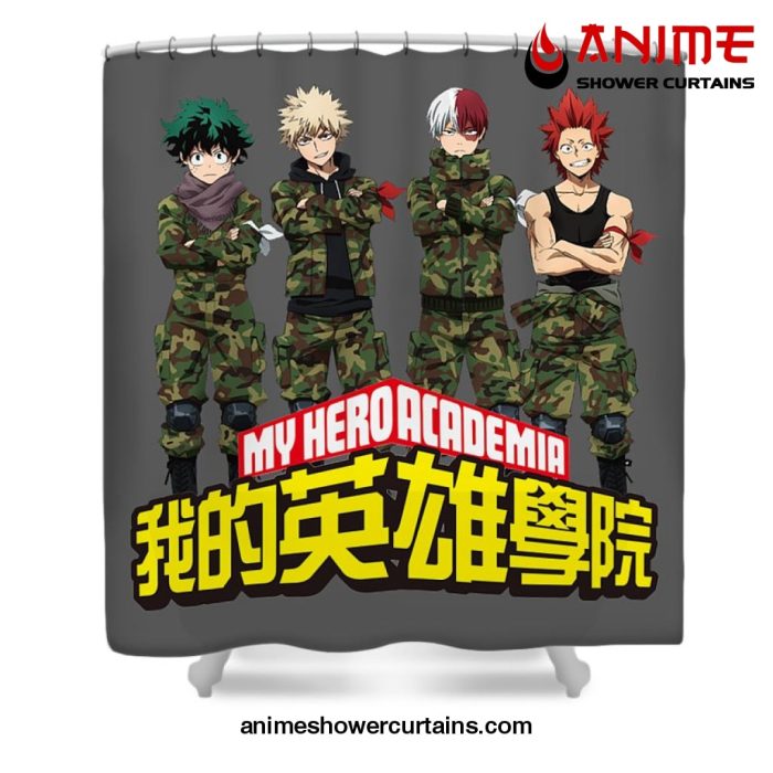 Mha Boku No Hero Shower Curtain W59 X H71 / Gray