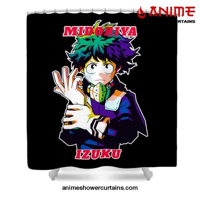 Midoriya Izuku Shower Curtain W59 X H71 / Black