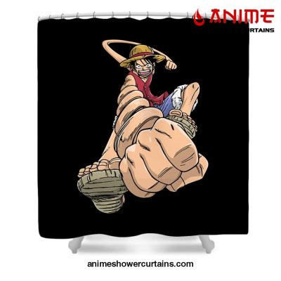 Monkey D. Luffy 70S Shower Curtain W59 X H71 / Black