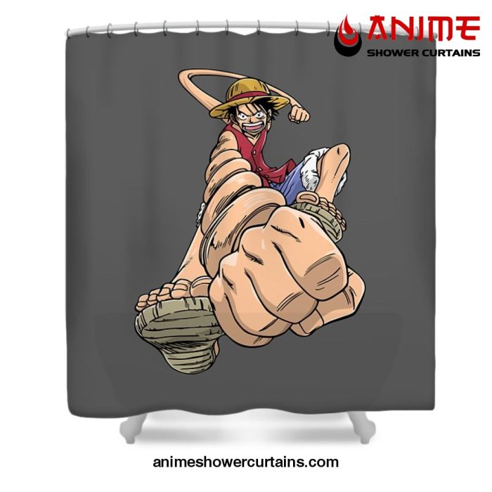 Monkey D. Luffy 70S Shower Curtain W59 X H71 / Gray