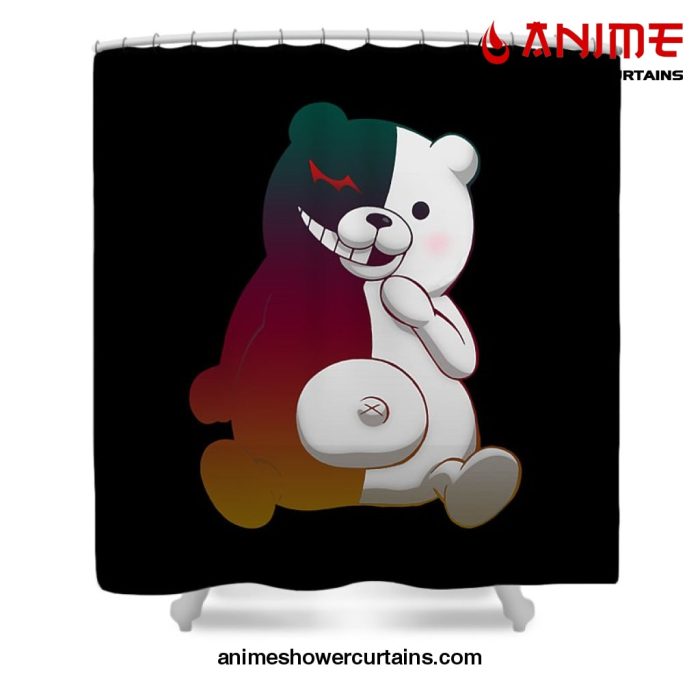 Monokuma Bear Shower Curtain W59 X H71 / Black