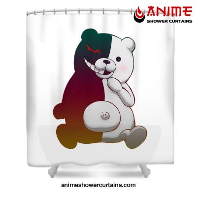 Monokuma Bear Shower Curtain W59 X H71 / White