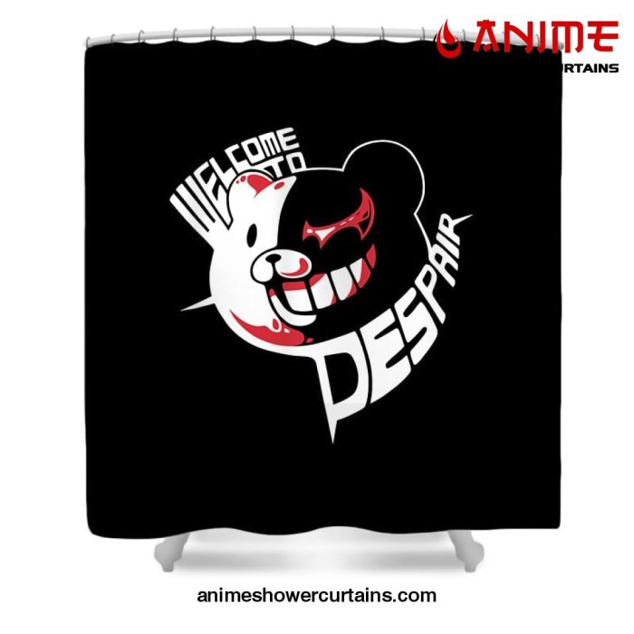 Monokuma Welcome To Despair Shower Curtain W59 X H71 / Black