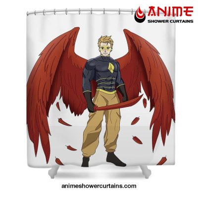 My Hero Academia Hawks Shower Curtain