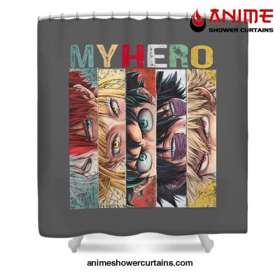 My Hero Academia Love Nostalgia Shower Curtain W59 X H71 / Gray