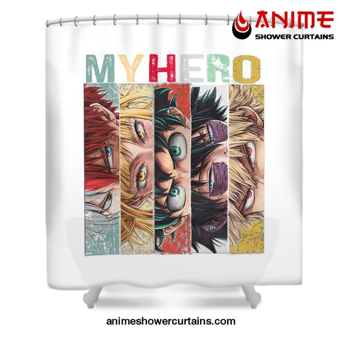 My Hero Academia Love Nostalgia Shower Curtain W59 X H71 / White