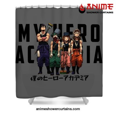 My Hero Academia Main Cast Shower Curtain W59 X H71 / Gray