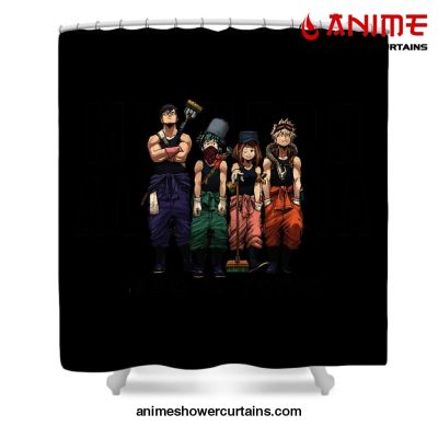 My Hero Academia Shower Curtain W59 X H71 / Black