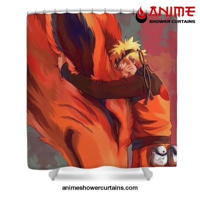 Naruto And Fox Shower Curtain
