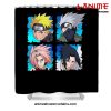 Naruto Team 7 Shower Curtain W59 X H71 / Black