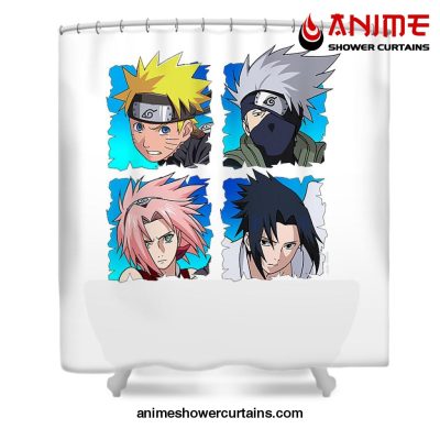 Naruto Team 7 Shower Curtain W59 X H71 / White