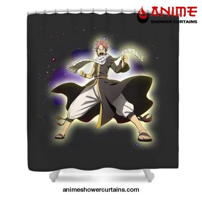 Natsu Dragneel Galaxy Shower Curtain W59 X H71 / Gray