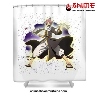 Natsu Dragneel Galaxy Shower Curtain W59 X H71 / White