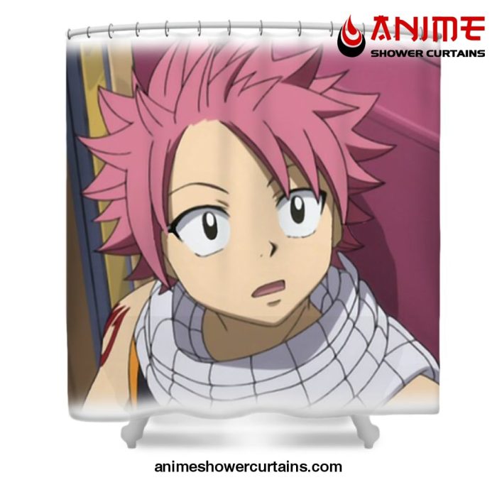 Natsu Dragneel Shower Curtain W59 X H71 / White