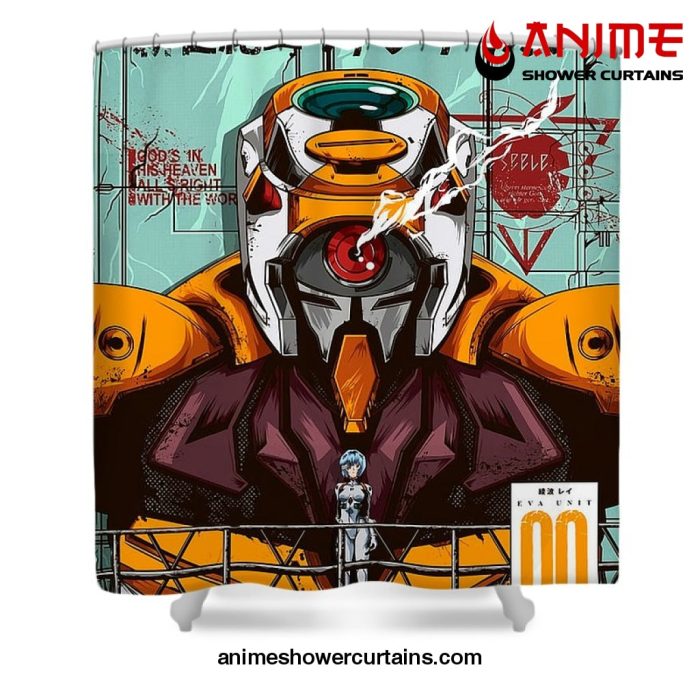 Neon Genesis Evangelion Unit00 Shower Curtain